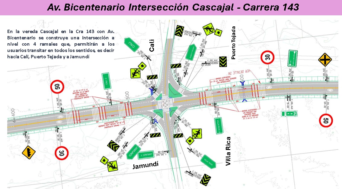 Intersección Cascajal Cra 146